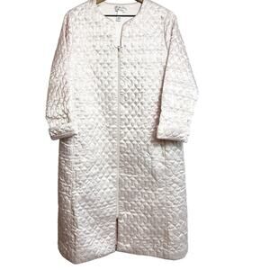 OSCAR DE LA RENTA NEIMAN MARCUS PADDED LIGHT PINK LONG ZIP UP JACKET MEDIUM